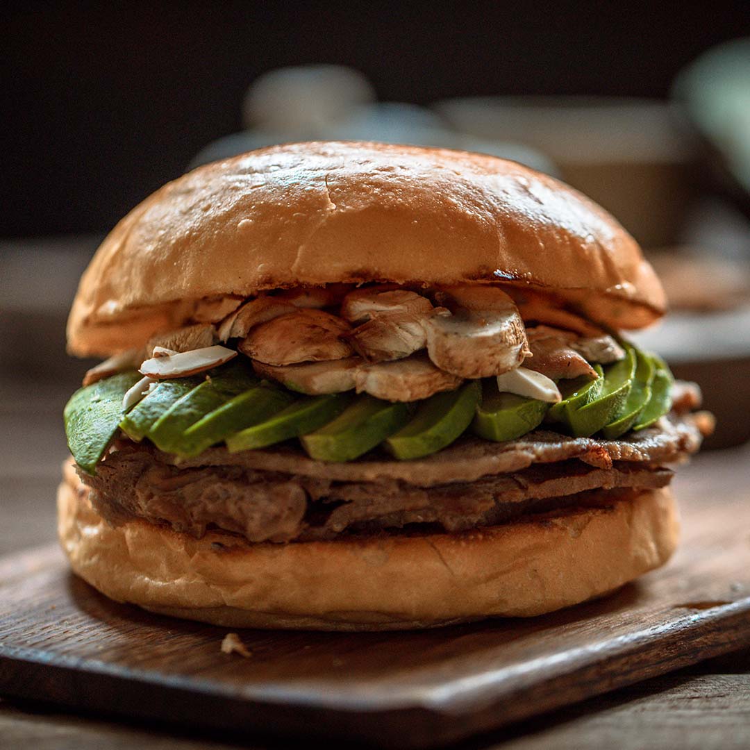 Churrasco champiñón palta